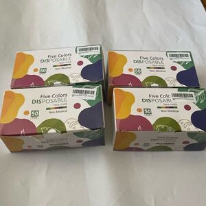 Lot of 4 Five Colors Disposable Face mask 200 pcs nonmedical
